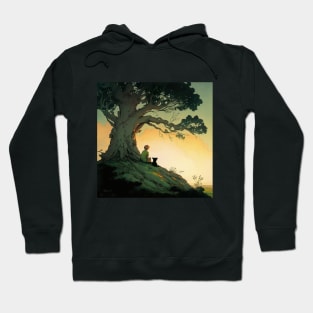 Winnie-the-Pooh on Sunset with his Friend Christopher Robin "The Best Friends" Hoodie